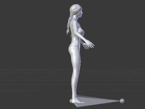 A Woman in a Bikini 04 3D Model