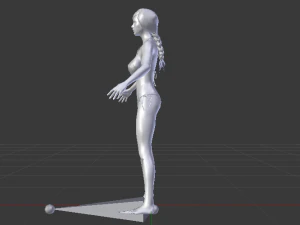 A Woman in a Bikini 04 3D Model