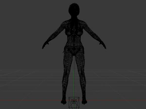 A Woman in a Bikini 04 3D Model