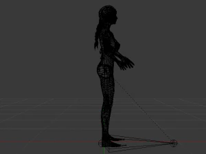 A Woman in a Bikini 04 3D Model