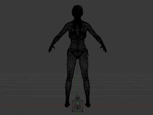 A Woman in a Bikini 04 3D Model