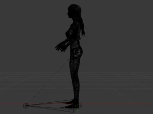 A Woman in a Bikini 04 3D Model