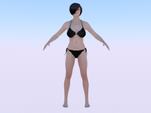 A Woman in a Bikini 05 3D Models