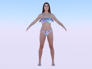 A Woman in a Bikini 06 3D Models