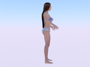 A Woman in a Bikini 06 3D Модель