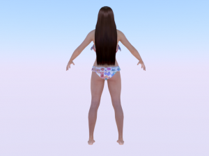 A Woman in a Bikini 06 3D Модель