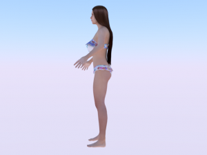 A Woman in a Bikini 06 3D Модель