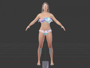 A Woman in a Bikini 06 3D Модель