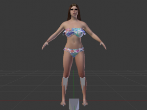 A Woman in a Bikini 06 3D Модель