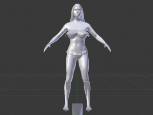 A Woman in a Bikini 06 3D Модель