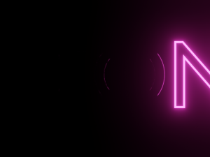 Neon Text Animation - made in Blender 3D Модель