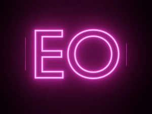 Neon Text Animation - made in Blender 3D Model