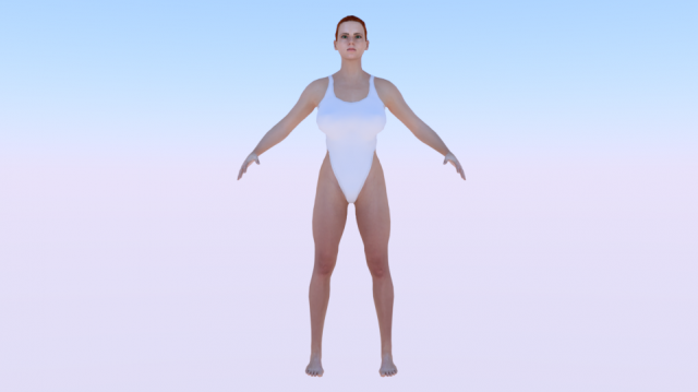 A Woman in a Bikini 07 Modello 3D .c4d .max .obj .3ds .fbx .stl .blend 