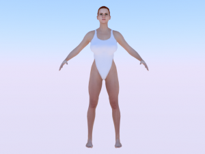 A Woman in a Bikini 07 3D Models