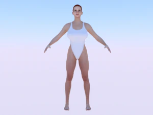Een vrouw in bikini 07 3D Model