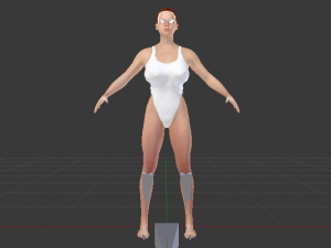 A Woman in a Bikini 07 Modello 3D