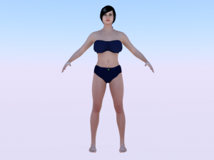 A Woman in a Bikini 08 3D Models
