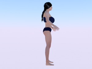 A Woman in a Bikini 08 3D मॉडल