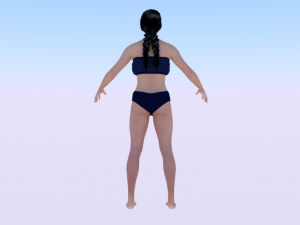 A Woman in a Bikini 08 3D मॉडल