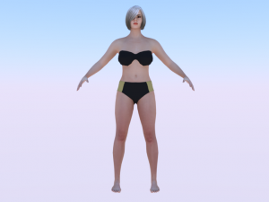 A Woman in a Bikini 09 3D Models
