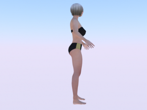 A Woman in a Bikini 09 3D Model