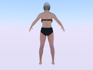 A Woman in a Bikini 09 3D Model