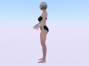 A Woman in a Bikini 09 3D Model
