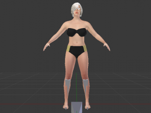 A Woman in a Bikini 09 3D Model