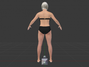 A Woman in a Bikini 09 3D Model