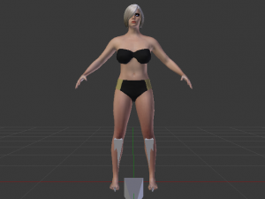 A Woman in a Bikini 09 3D Model