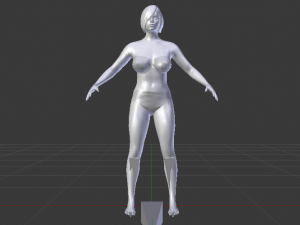 A Woman in a Bikini 09 3D Model