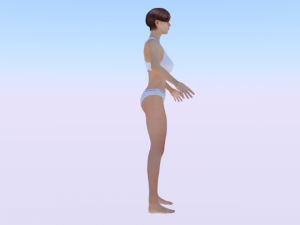 A Woman in a Bikini 010 3D Model