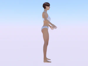 A Woman in a Bikini 010 3D Model