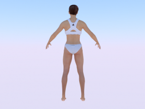 A Woman in a Bikini 010 3D Model
