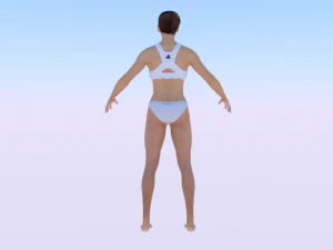 A Woman in a Bikini 010 3D Model