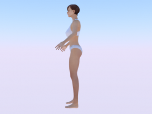 A Woman in a Bikini 010 3D Model