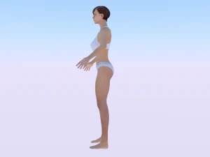 A Woman in a Bikini 010 3D Model
