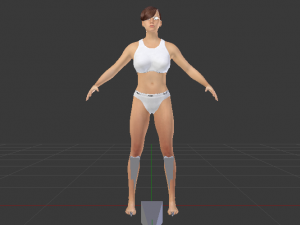 A Woman in a Bikini 010 3D Model