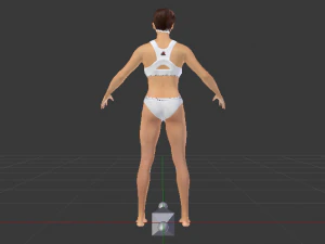 A Woman in a Bikini 010 3D Model