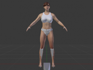 A Woman in a Bikini 010 3D Model