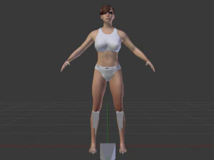 A Woman in a Bikini 010 3D Model
