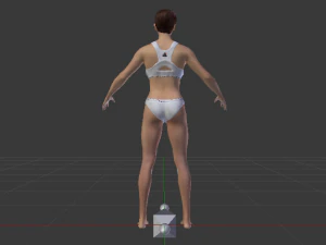 A Woman in a Bikini 010 3D Model