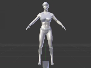 A Woman in a Bikini 010 3D Model