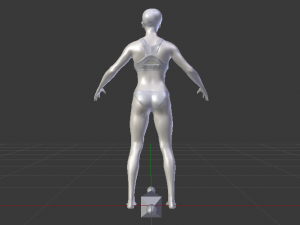 A Woman in a Bikini 010 3D Model