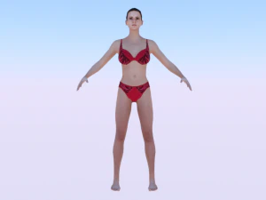 A Woman in a Bikini 011 3D Model