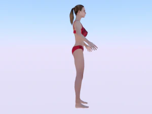 A Woman in a Bikini 011 3D Model