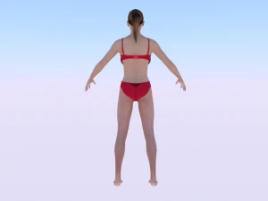 A Woman in a Bikini 011 3D Model