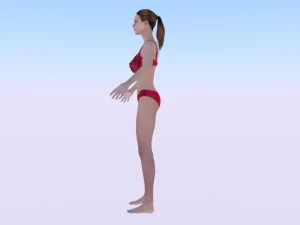 A Woman in a Bikini 011 3D Model