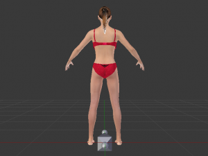 A Woman in a Bikini 011 3D Model