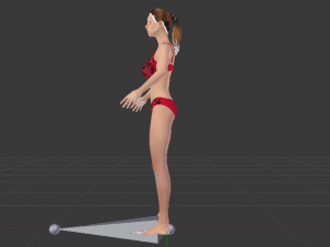 A Woman in a Bikini 011 3D Model